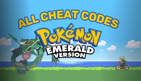 códigos pokémon emerald gba.